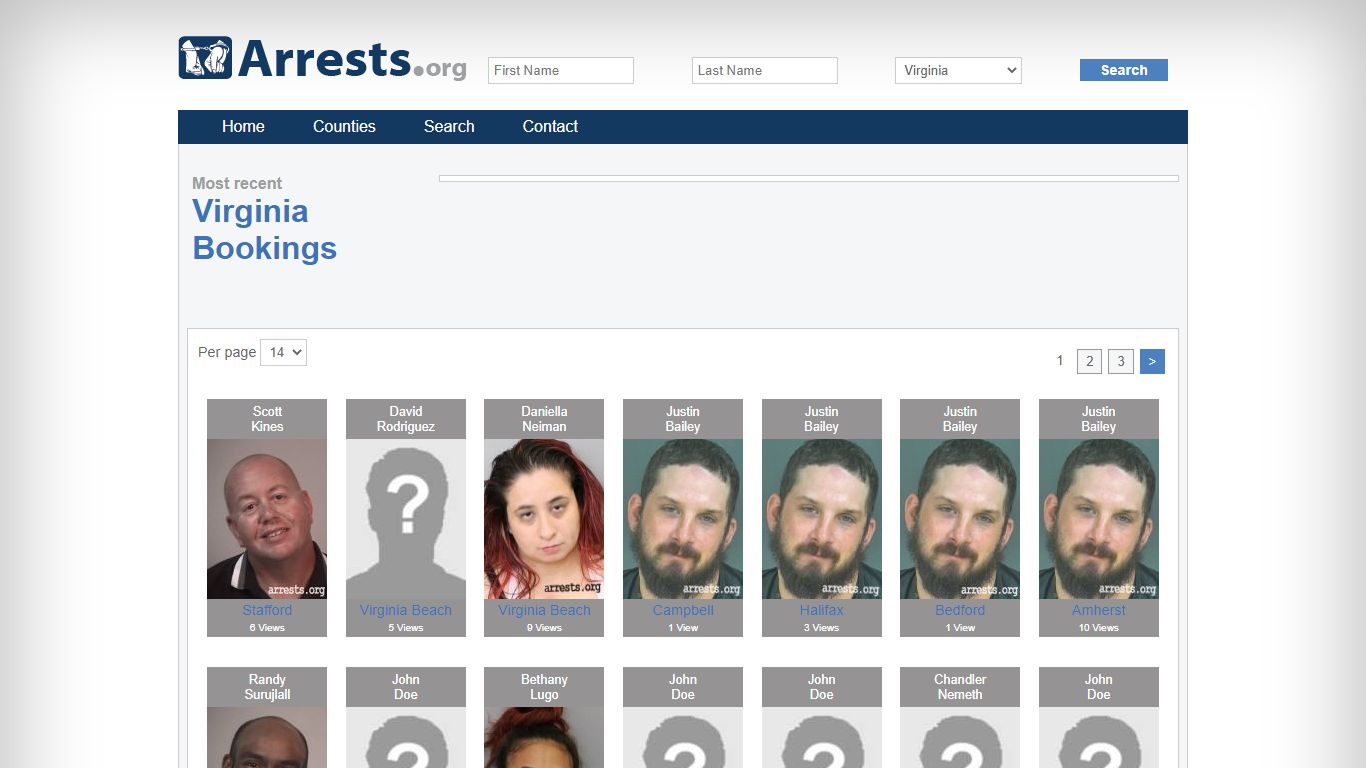Virginia Arrests and Inmate Search